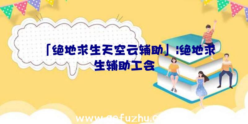 「绝地求生天空云辅助」|绝地求生辅助工会